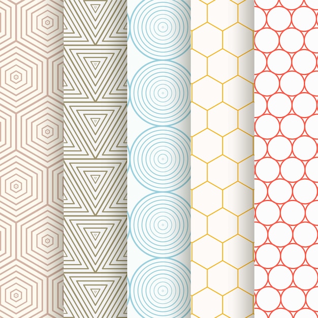 Conjunto de diseño de patrones geométricos