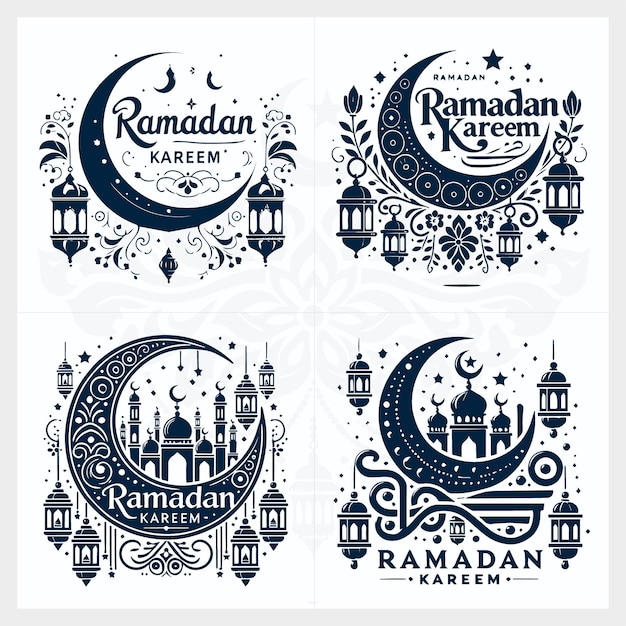 El conjunto de diseño de Ramadan Kareem