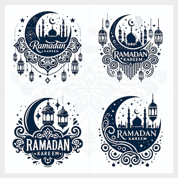 El conjunto de diseño de Ramadan Kareem