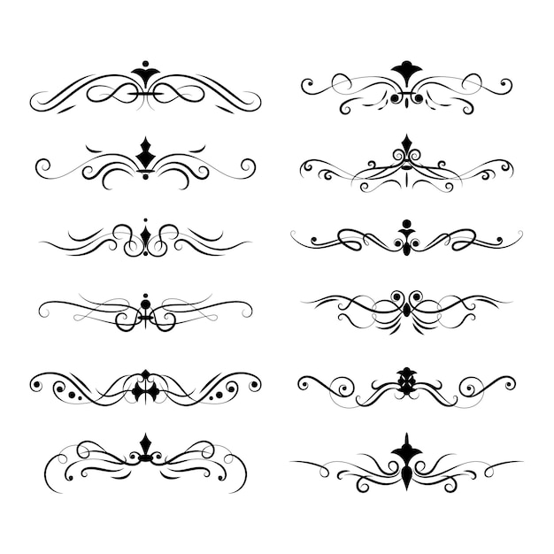 un conjunto de diseños diferentes que incluyen un diseño y la palabra t en él