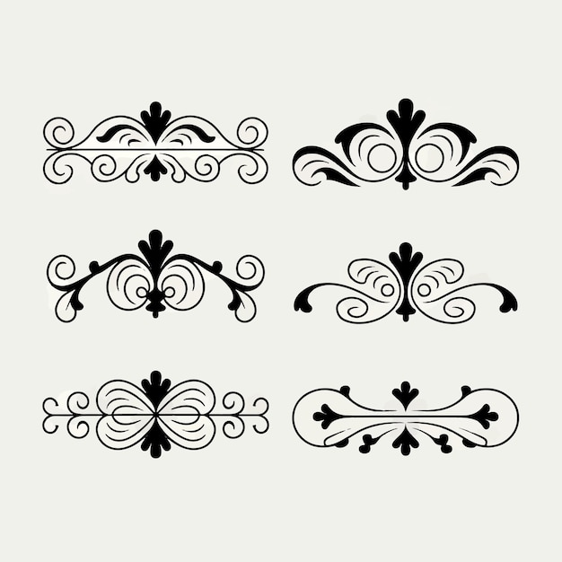 un conjunto de diseños diferentes que incluyen una mariposa