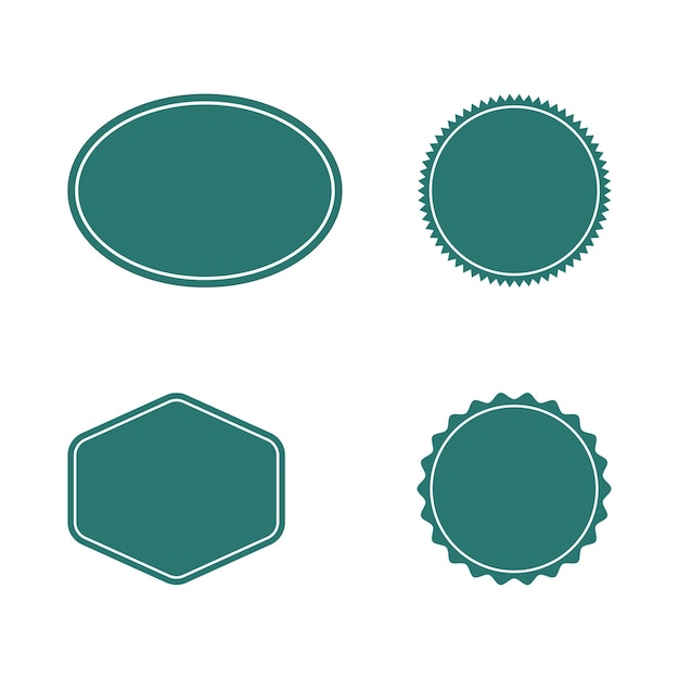 conjunto de diseños de etiquetas adhesivas