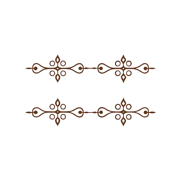un conjunto de diseños florales dorados y negros