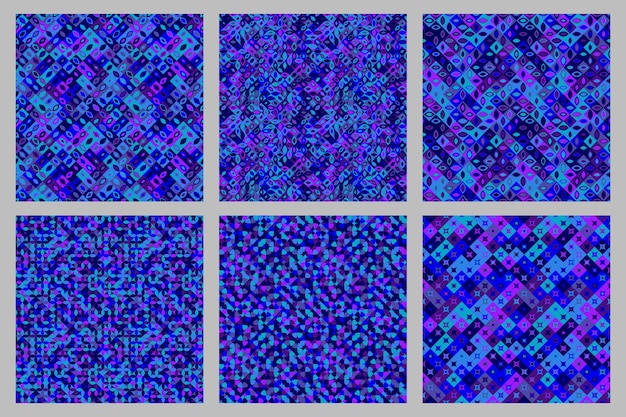 Conjunto de diseños de fondo de forma curva diagonal abstracta sin costuras