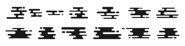 Conjunto de diseños de formas abstractas