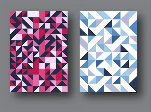 Un conjunto de diseños con formas geométricas para pinturas de diseño de interiores cubre carteles Arte abstracto para diseño creativo e ideas creativas