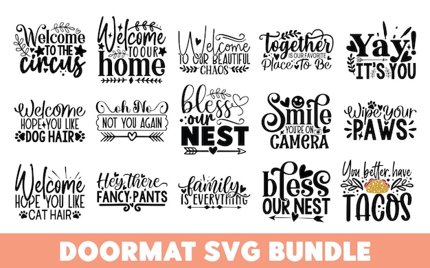 Conjunto de diseños SVG