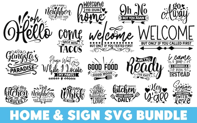 Conjunto de diseños SVG