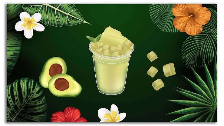 Vector conjunto de diseños vectoriales de ilustraciones del concepto de té de burbujas