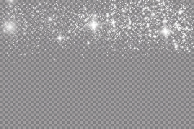 Conjunto de efectos de luces brillantes doradas aisladas sobre fondo transparente. Destello de sol con rayos y foco. Efecto de luz resplandor. Estrella estalló con destellos.