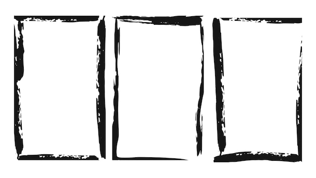 Conjunto de efectos de superposición de textura de fotograma grunge