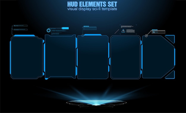 Un conjunto de elegantes elementos de interfaz modernos perfectos para los diseñadores de UIUX que buscan dar un aspecto futurista.