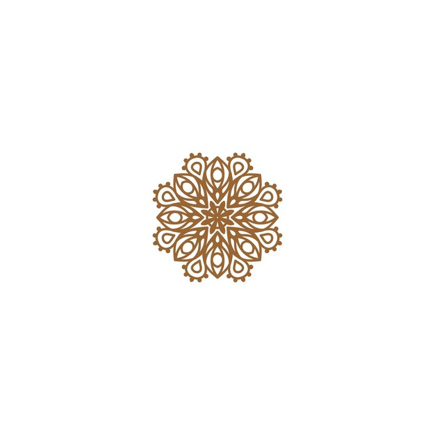 conjunto de elementos de adorno de mandala invitación de lujo de oro