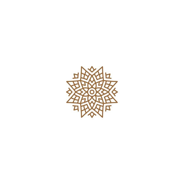 conjunto de elementos de adorno de mandala oro de lujo étnico