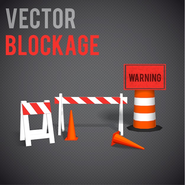 Vector conjunto de elementos de bloqueo