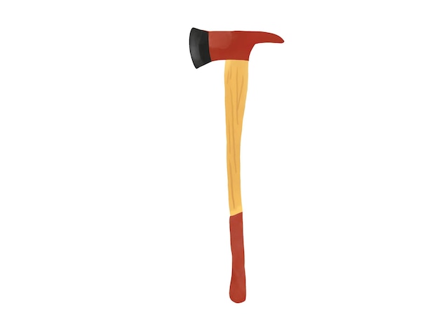 Conjunto de elementos de bomberos dibujados a mano con íconos de colores Conjuego de clipart de equipos de emergencia de seguridad contra incendios