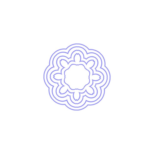 conjunto de elementos del círculo de mandala arte vectorial
