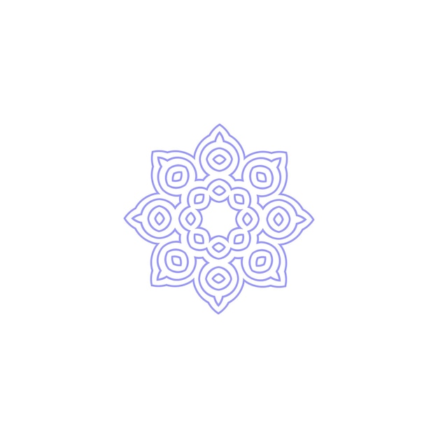 conjunto de elementos del círculo del mandala meditación vectorial