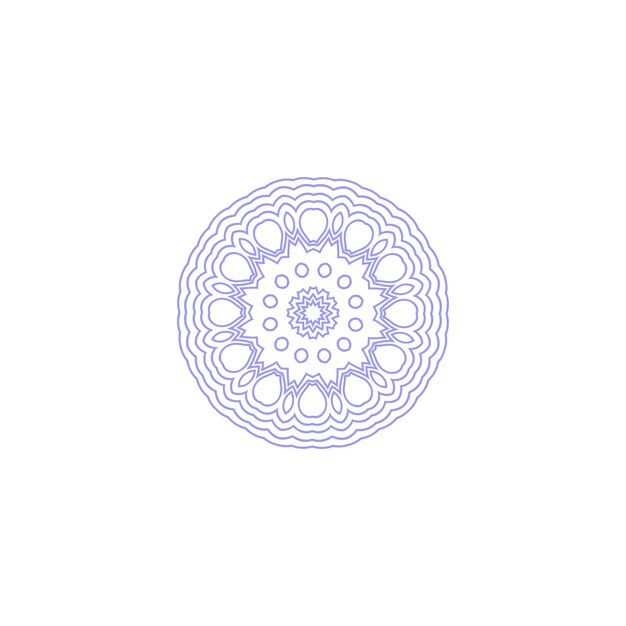 conjunto de elementos del círculo de mandala redondo vectorial