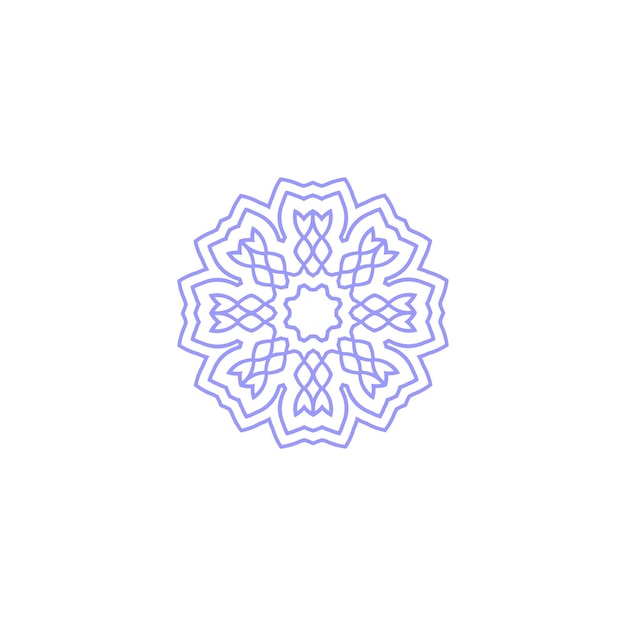 conjunto de elementos del círculo de mandala vector vintage