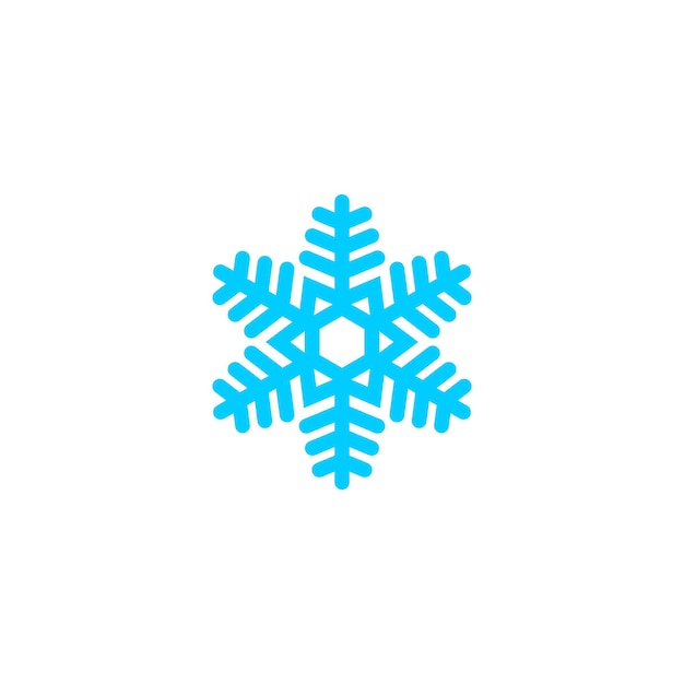 conjunto de elementos de copo de nieve azul