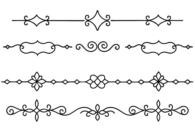 un conjunto de elementos decorativos para un diseño