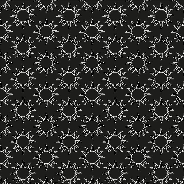 Conjunto de elementos de diseño blanco sobre fondo de sol negro Plantillas vectoriales