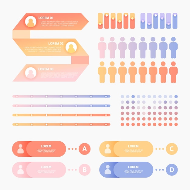 Conjunto de elementos de diseño empresarial