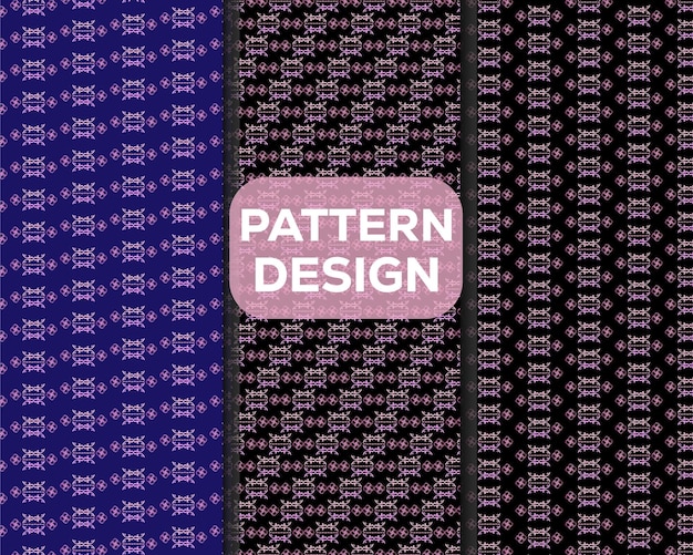 Conjunto de elementos de diseño floral Diseño de patrones sin costuras