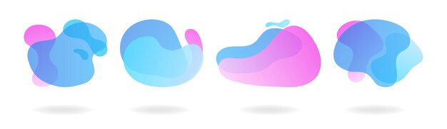 Conjunto de elementos de diseño gráfico abstracto Ilustraciones vectoriales para el desarrollo de sitios web de diseño de logotipos