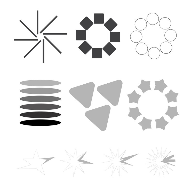 Vector conjunto de elementos de diseño gráfico ui ux