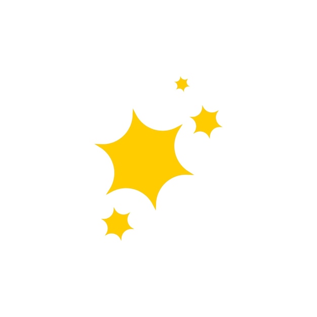 conjunto de elementos de estrella brillante vectorial flash