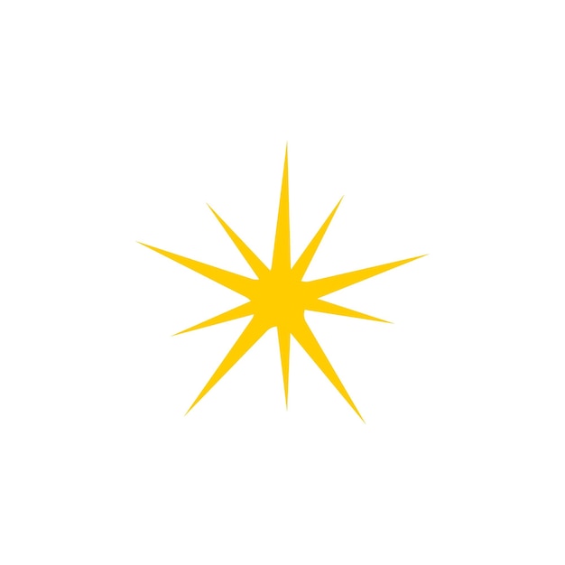 conjunto de elementos de estrellas brillantes vectoriales brillantes