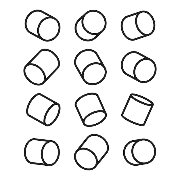 Conjunto de elementos geométricos universales modernos para su diseño