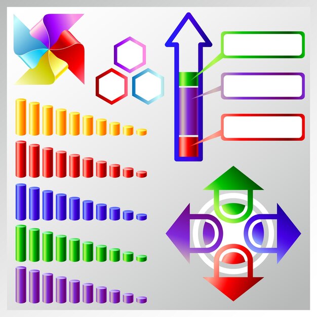 Vector conjunto de elementos infográficos eps10