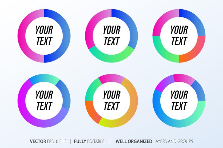 Vector conjunto de elementos infográficos en estilo empresarial plano moderno