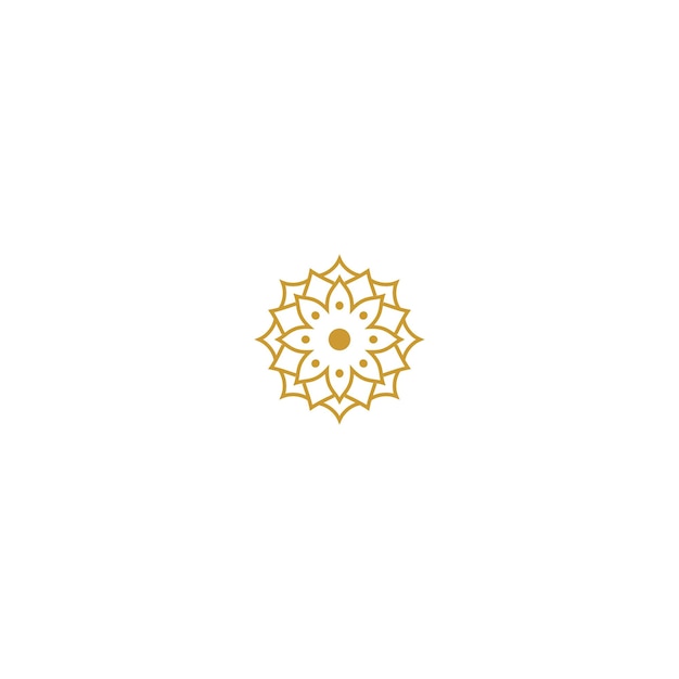 conjunto de elementos de mandala de color dorado moda