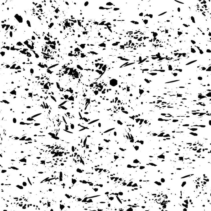 Vector conjunto de elementos de salpicaduras de tinta de textura grunge granulada