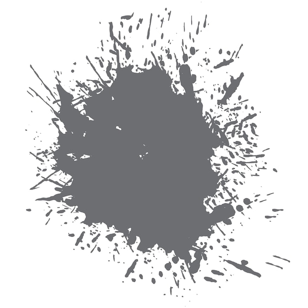Conjunto de elementos de salpicaduras de tinta de textura grunge granulada