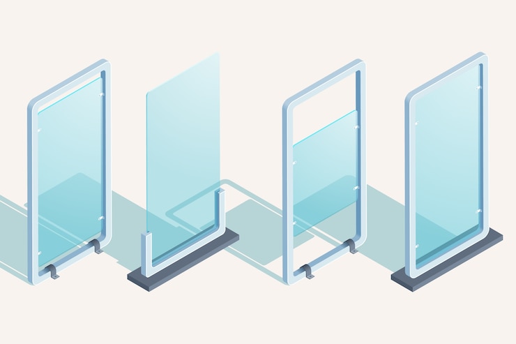 Vector conjunto de elementos de señalización digital isométrica