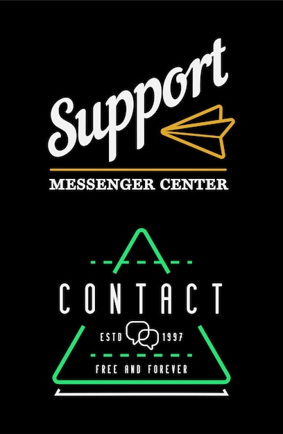 El conjunto de elementos de servicio del centro de contacto de soporte y el soporte de asistencia se pueden utilizar como vector de logotipo o icono