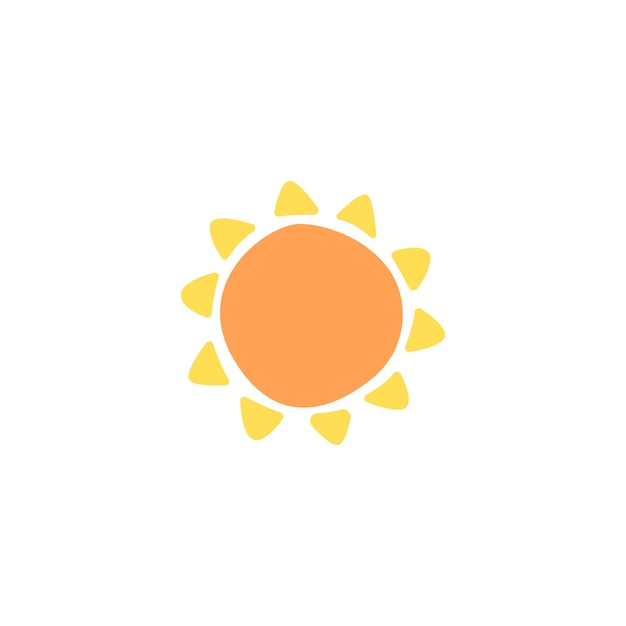 conjunto de elementos solares vectoriales dibujados a mano fondo