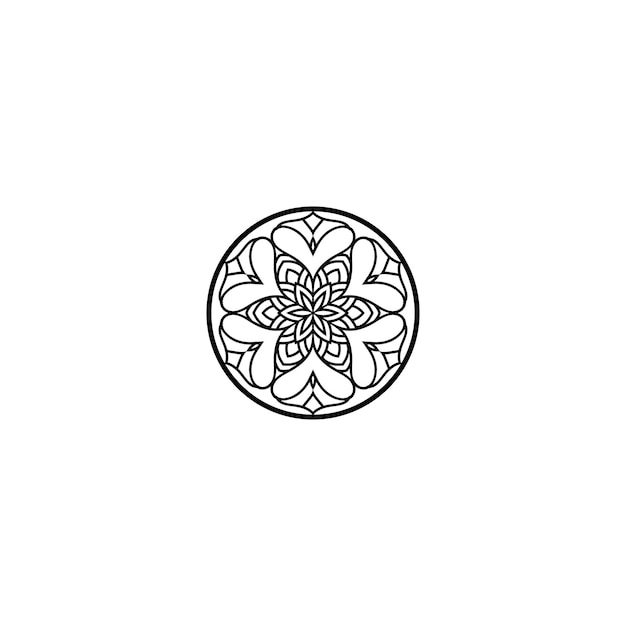 conjunto de elementos de textura del vector mandala