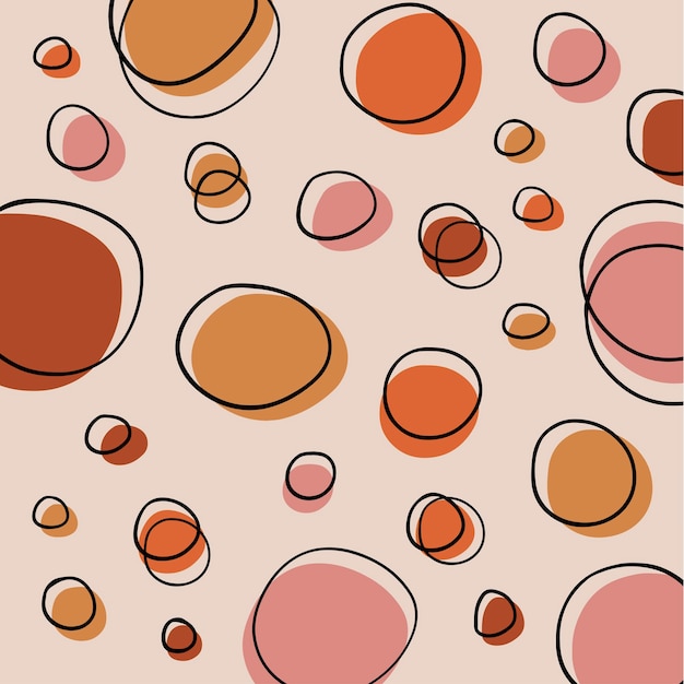 conjunto de elementos vectoriales gráficos abstractos en colores rosas