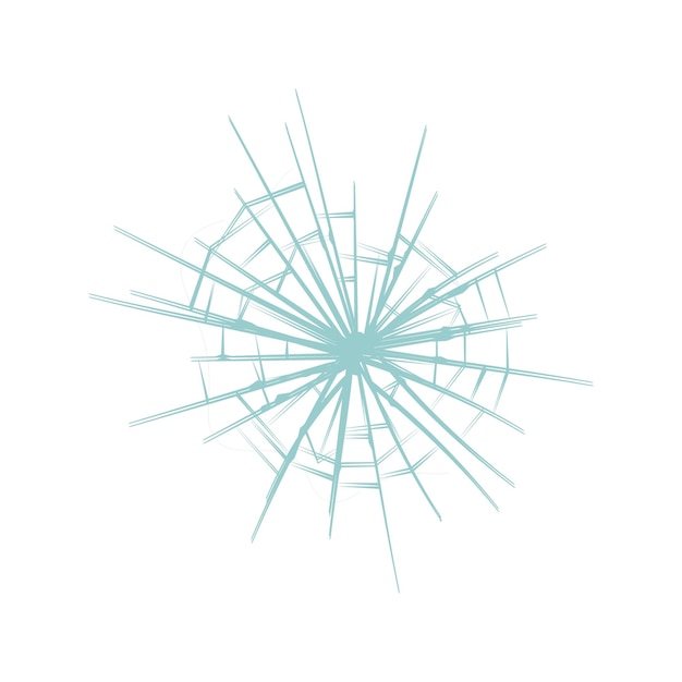 conjunto de elementos vectoriales de vidrio roto