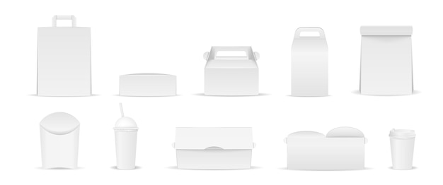 Conjunto de embalaje blanco