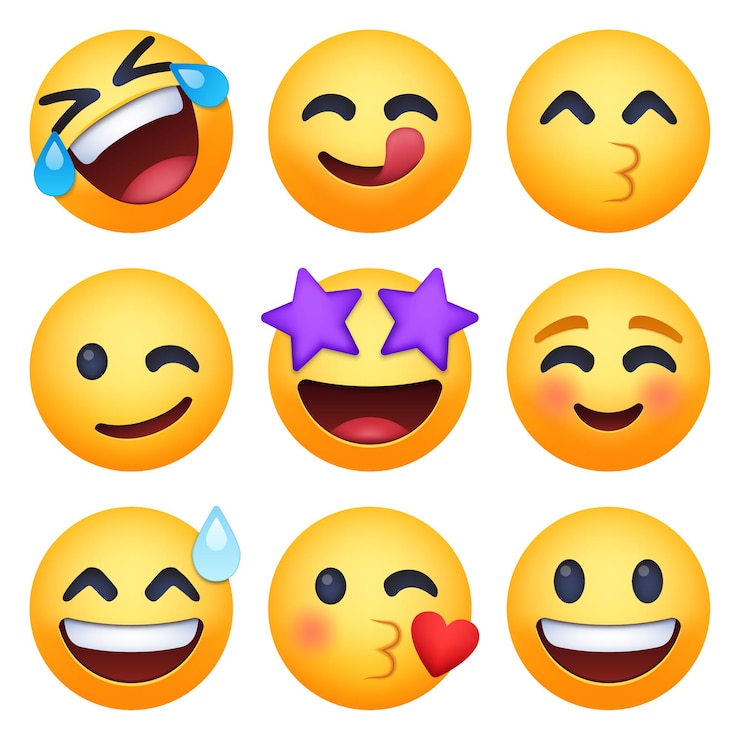 Vector conjunto de emoji