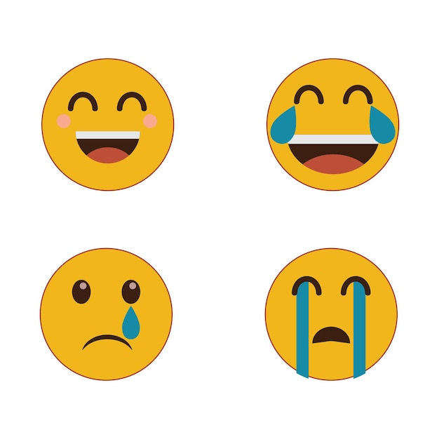 Conjunto de emojis mixtos