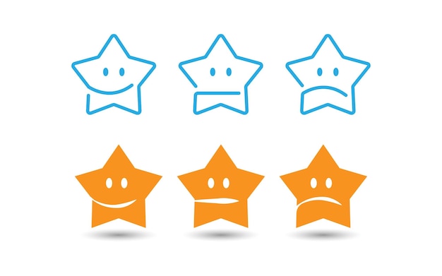 Conjunto de emoticones de estrellas