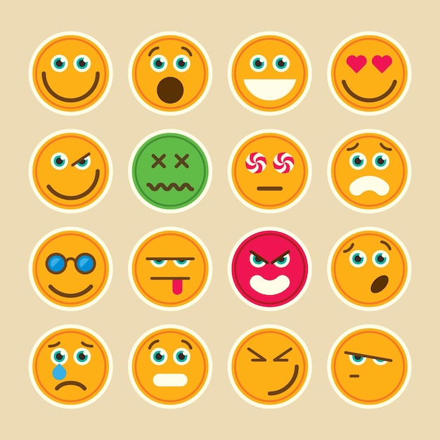 Conjunto de emoticonos